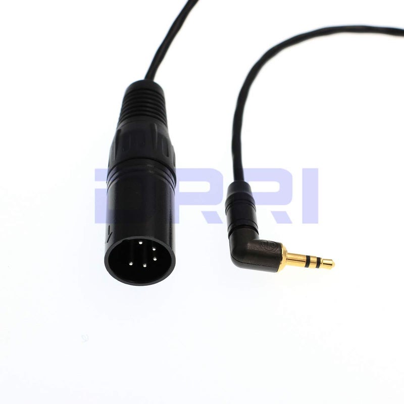 DRRI 5 Pin XLR Male to 3.5mm TRS Male Jack Stereo Audio Cable for ARRI XT - Image 3